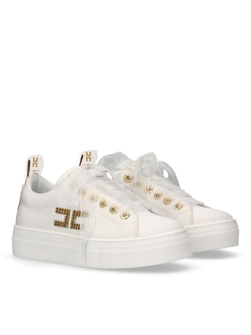 Sneakers bianche e oro ELISABETTA FRANCHI | E0241BIANCO